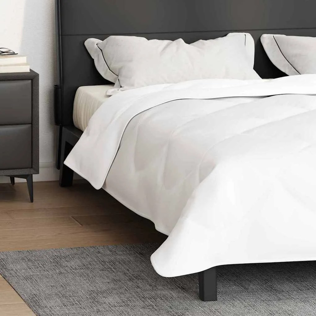 vidaXL Κουβέρτες & Κουβέρτες Λευκό 240 x 200 εκ. Μικροΐνες