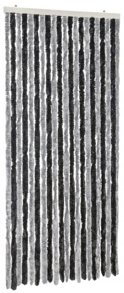 vidaXL Σήτα Εντόμων Γκρι & Μαύρη 100 x 230 εκ. από Σενίλ