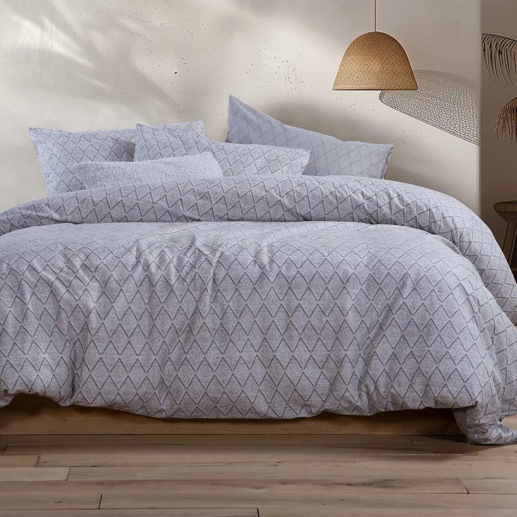 Φανελένια Σεντόνια Μονά (Σετ) Nef-Nef Homeware Flannel Torredo Grey