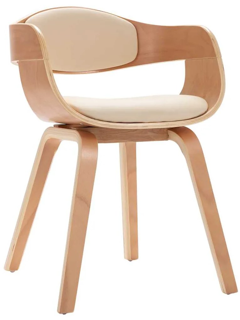 vidaXL Καρέκλες Τραπεζαρίας 2 τεμ. Λυγισμένο Ξύλο / Συνθετικό Δέρμα