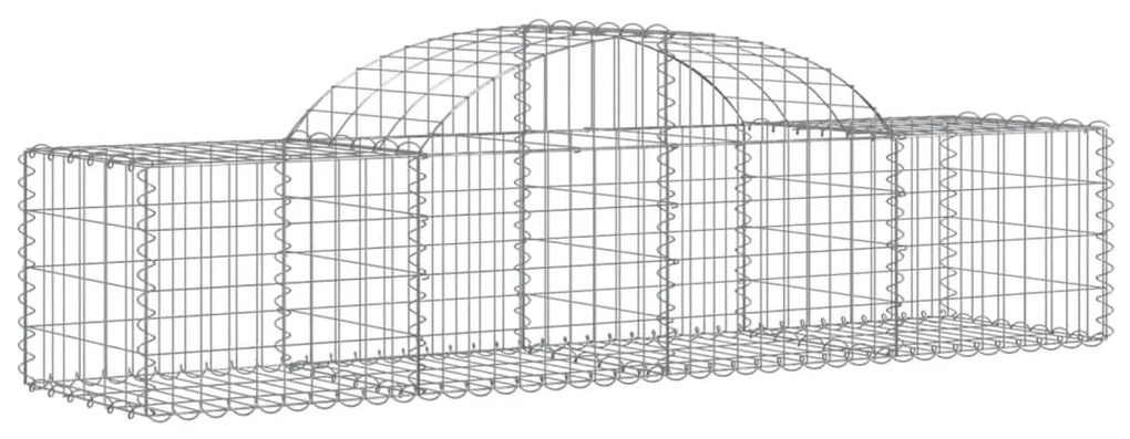 vidaXL Συρματοκιβώτια Τοξωτά 40 τεμ. 200x50x40/60 εκ. Γαλβαν. Ατσάλι