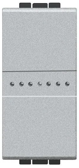 Διακόπτης 1 Στοιχείου 10Α Αλουμίνιο Bticino Axial NT4051AN Legrand-NT4051AN-Αλουμίνιο NT4051AN