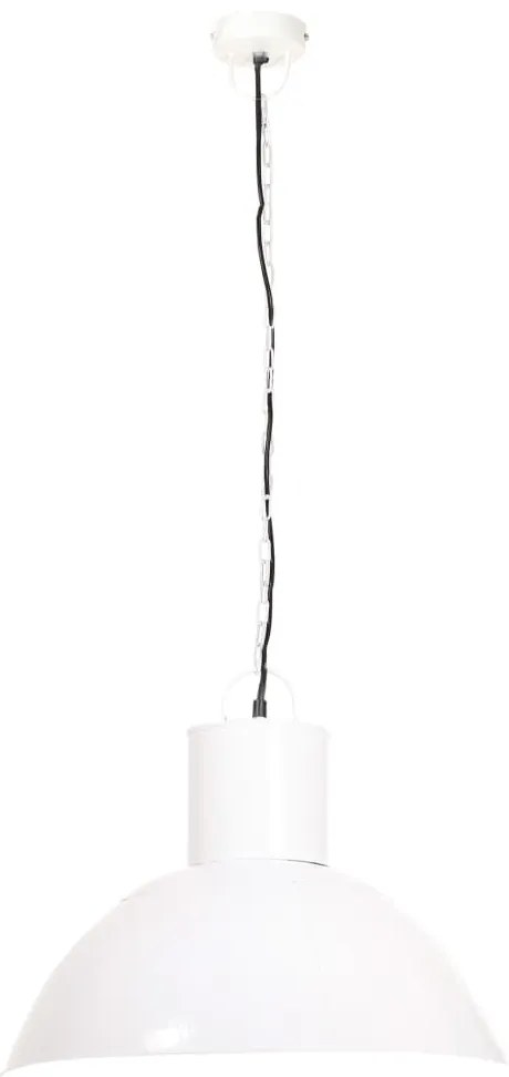 vidaXL Φωτιστικό Κρεμαστό Στρογγυλό 25 W Λευκό 48 εκ. Ε27