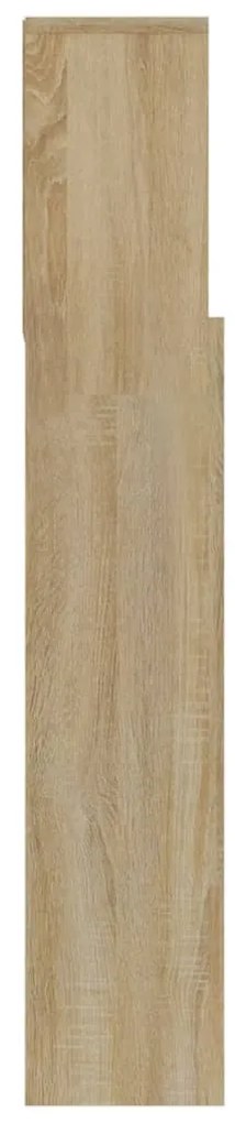 vidaXL Κεφαλάρι Με Αποθηκευτικό Χώρο Sonoma Δρυς 180 x 19 x 103,5 εκ.