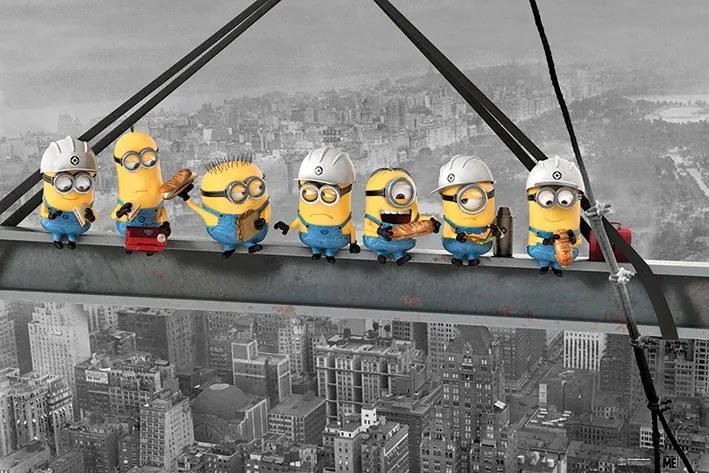 Αφίσα Despicable Me - Minions Lunch on a Skyscraper