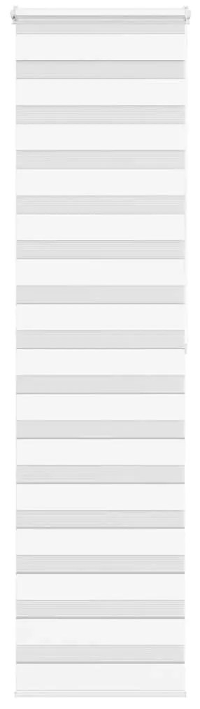 vidaXL Ζέβρα τυφλή Λευκό Πλάτος υφάσματος 60,9 εκ. Πολυεστέρας