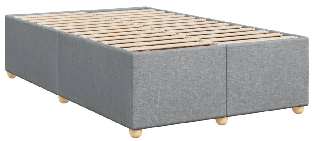 ΚΡΕΒΑΤΙ BOXSPRING ΜΕ ΣΤΡΩΜΑ ΑΝΟΙΧΤΟ ΓΚΡΙ 120X190 ΕΚ. ΥΦΑΣΜΑΤΙΝΟ 3293533