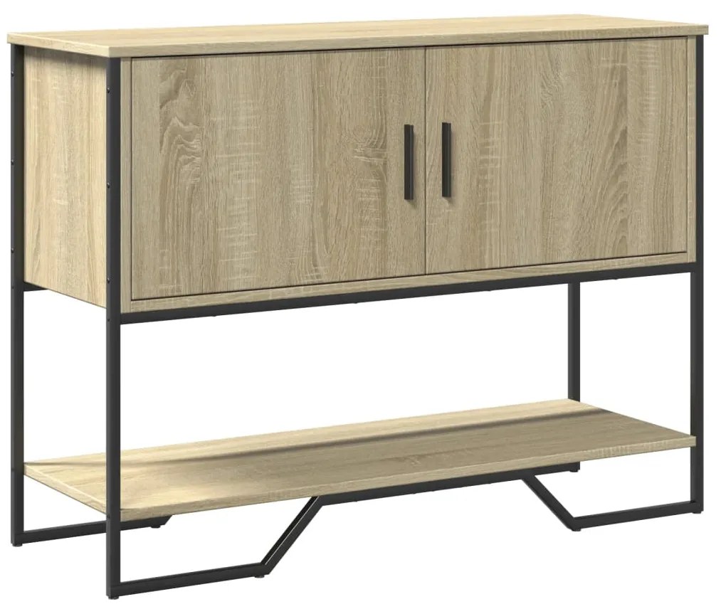 vidaXL Τραπέζι Κονσόλα Sonoma Δρυς 100x35x74,5 εκ. Επεξεργασμένο Ξύλο