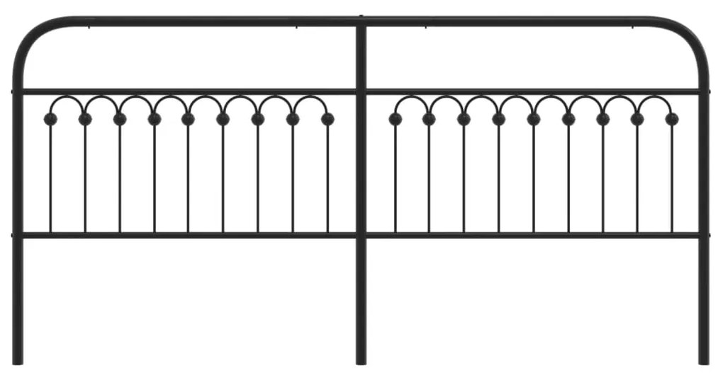 vidaXL Κεφαλάρι Μαύρο 193 εκ. Μεταλλικό