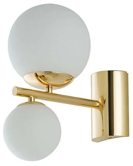 Φωτιστικό Τοίχου - Απλίκα I-Hera-AP2 Gold Luce Ambiente Design Metal