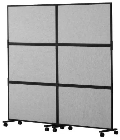 VEVOR Acoustic Room Divider Partition Panel Privacy Screen 2 Pack Light Gray