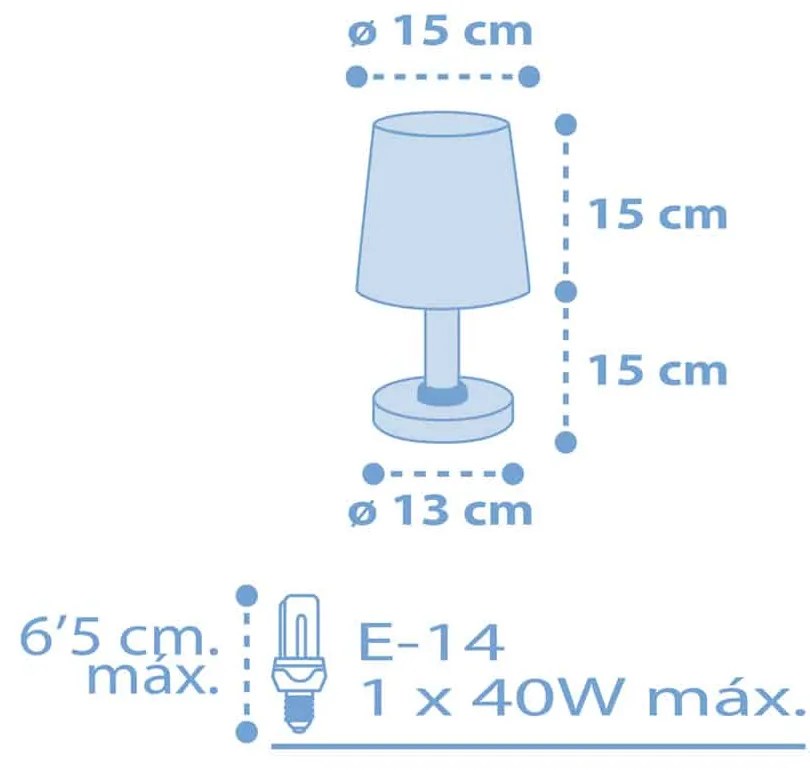 Starlight Blue κομοδίνου φωτιστικό (82211[T]) - 82211T - 82211T
