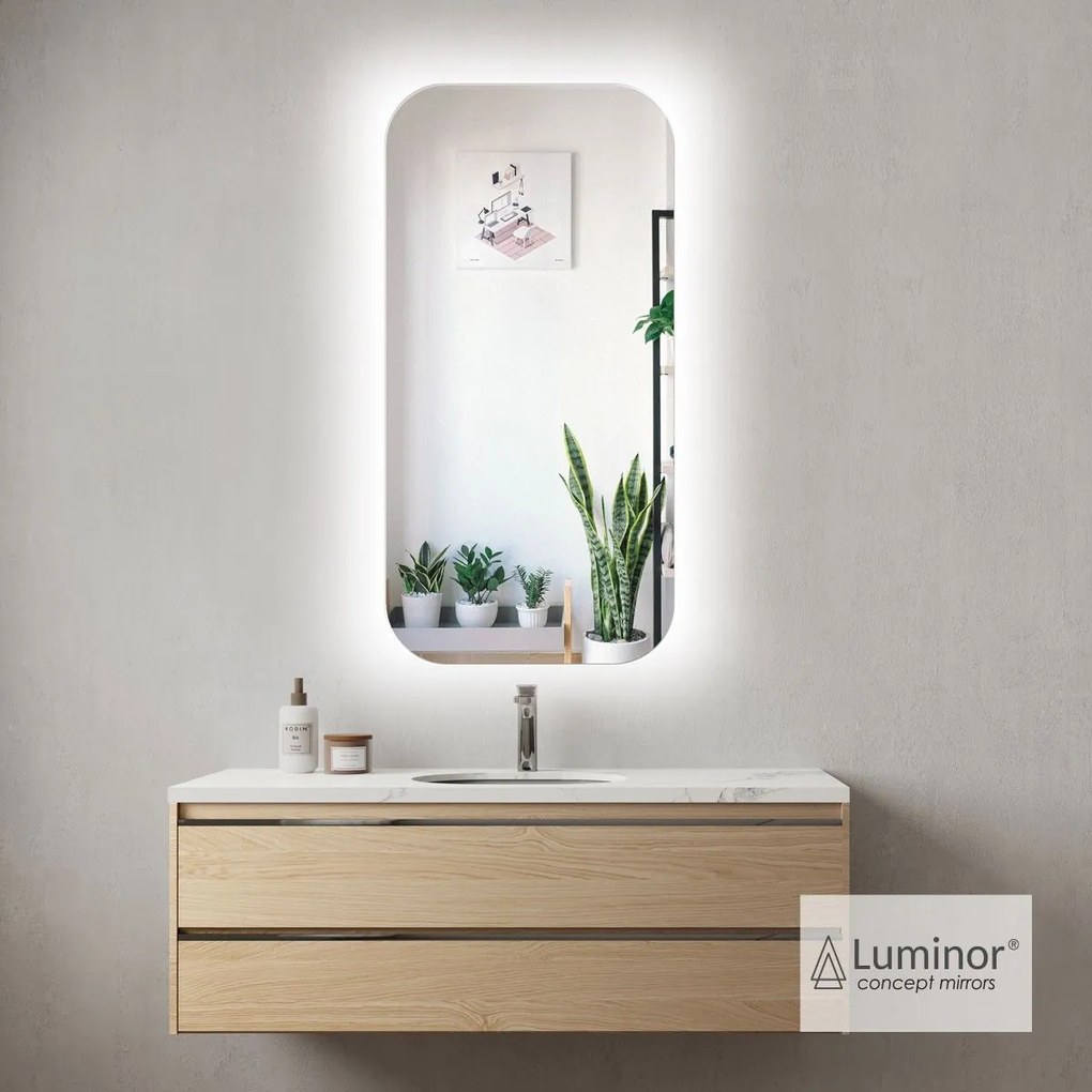 Luminor JUST 50 Φωτιζόμενος καθρέφτης Led 25W 2835 LUMEN 50x100εκ