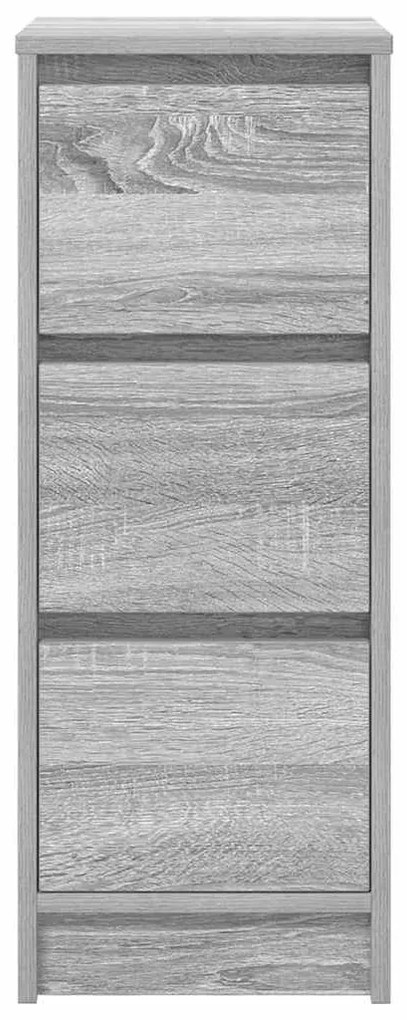 vidaXL Sideboard Γκρι Sonoma 29,5x34x76 cm Ξύλινο μηχανουργικό ξύλο