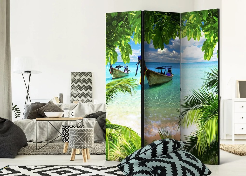 Διαχωριστικό με 3 τμήματα - Tropical Paradise [Room Dividers] 135x172