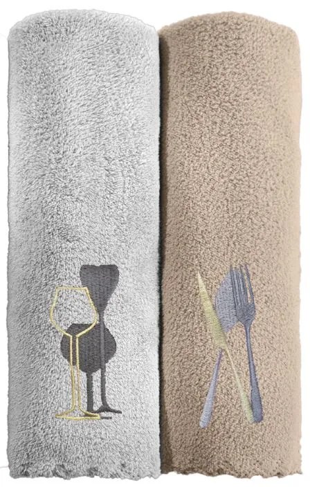 Σετ Πετσέτες Microfiber Gourmet Kitchen 2x(35x50) - Guy Laroche