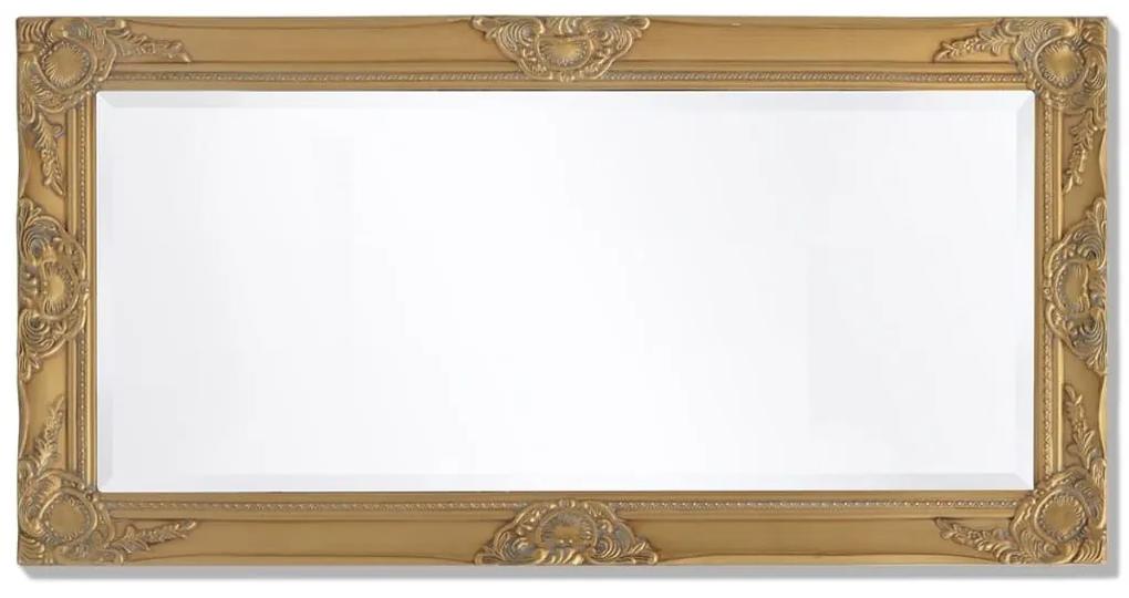 Καθρέφτης Τοίχου με Μπαρόκ Στιλ Χρυσός 100 x 50 εκ. - Χρυσό