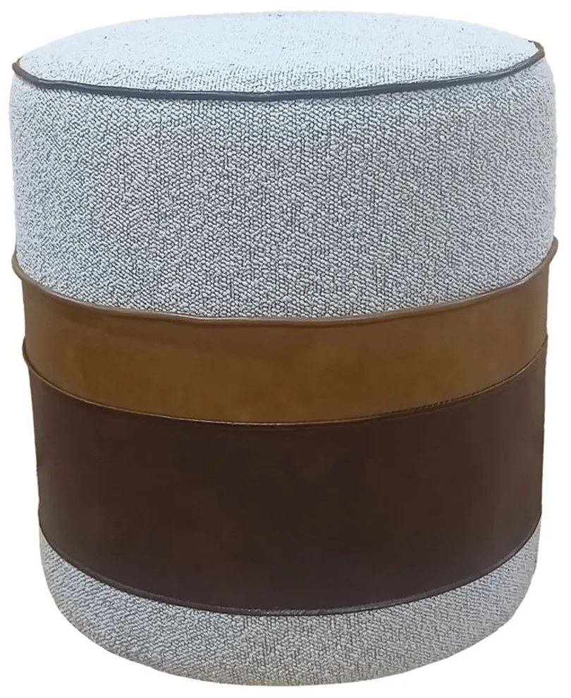 Σκαμπό Connect 16-0699 40x40x43 Beige-Brown