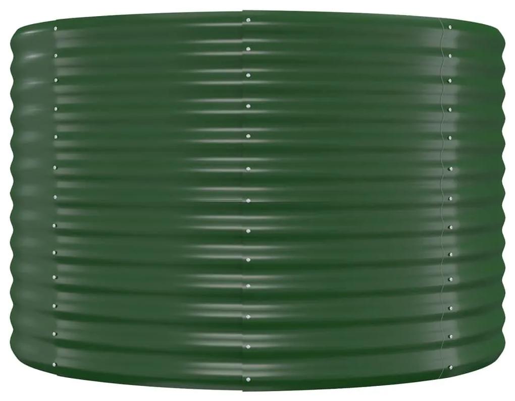 Ζαρντινιέρα Πράσινη 396x100x68εκ Ατσάλι με Ηλεκτρ. Βαφή Πούδρας - Πράσινο