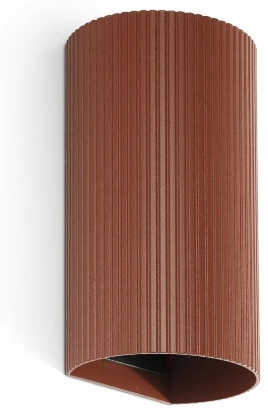 Φωτιστικό Τοίχου Sole Round Striped 40545 2xGU10 8x15,5cm Terracotta Faro Barcelona