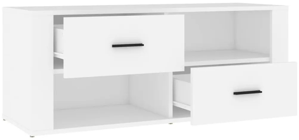 vidaXL Έπιπλο Τηλεόρασης Λευκό 100 x 35 x 40 εκ. Επεξ. Ξύλο
