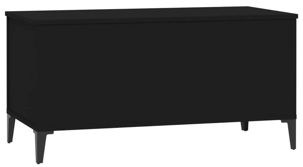 vidaXL Τραπεζάκι Σαλονιού Μαύρο 90x44,5x45 εκ. Επεξεργασμένο Ξύλο