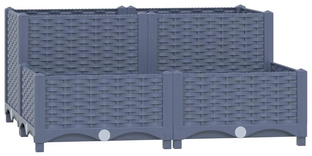 vidaXL Ζαρντινιέρα 80 x 80 x 38 εκ. από Πολυπροπυλένιο