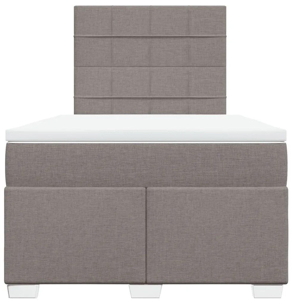 ΚΡΕΒΑΤΙ BOXSPRING ΜΕ ΣΤΡΩΜΑ TAUPE 120X200 ΕΚ. ΥΦΑΣΜΑΤΙΝΟ 3292759