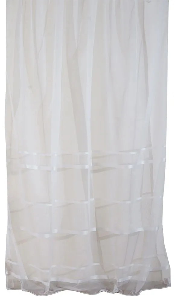 Κουρτίνα Cuba Με Τρέσα 2 White Anna Riska 140X270cm Organdy