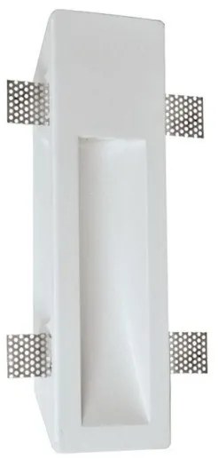 Γύψινο Χωνευτό Φωτιστικό Τοίχου CERAMIC ASTER 4147300 Λευκό Viokef 4147300