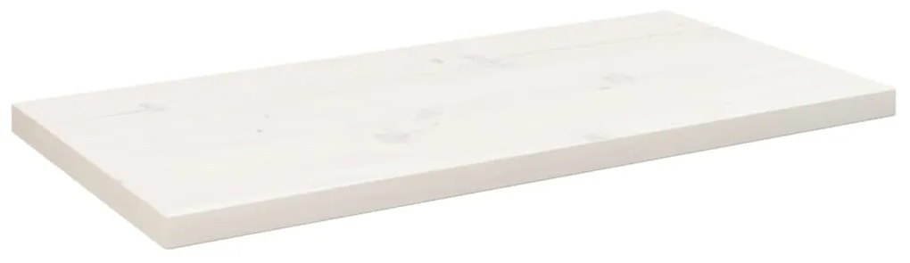 Επιφάνεια Τραπεζιού Ορθογ. Λευκή 80x40x2,5 εκ. από Μασίφ Πεύκο