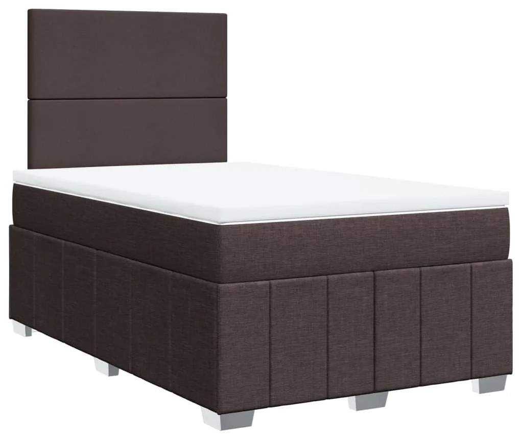 ΚΡΕΒΑΤΙ BOXSPRING ΜΕ ΣΤΡΩΜΑ ΣΚΟΥΡΟ ΚΑΦΕ 120X190 ΕΚ ΥΦΑΣΜΑΤΙΝΟ 3293903