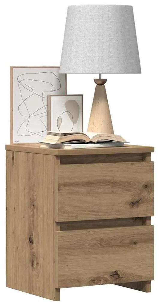 vidaXL Κομοδίνο Αρτισιανή Δρυς 30x30x40 εκ. από Επεξεργασμένο Ξύλο