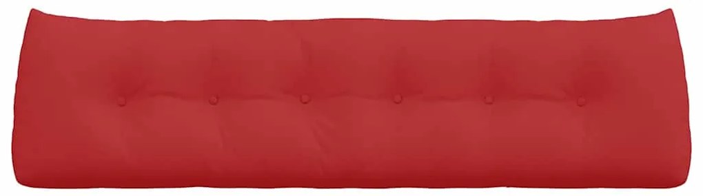 vidaXL Μαξιλάρι Πλάτης Κόκκινο 180 x 24 x 50 εκ ύφασμα