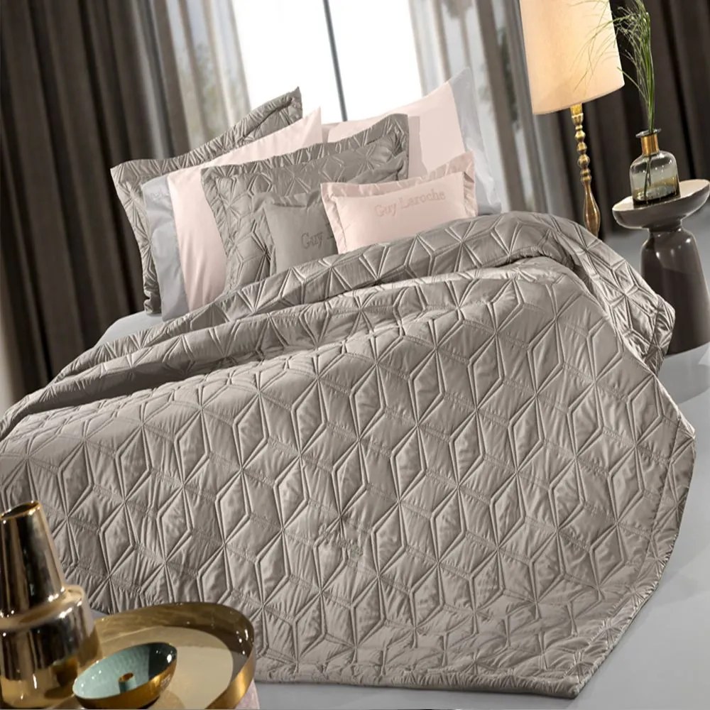 Κουβερλί Suite (Σετ 3τμχ) Taupe Guy Laroche Υπέρδιπλo 240x250cm Microsatin