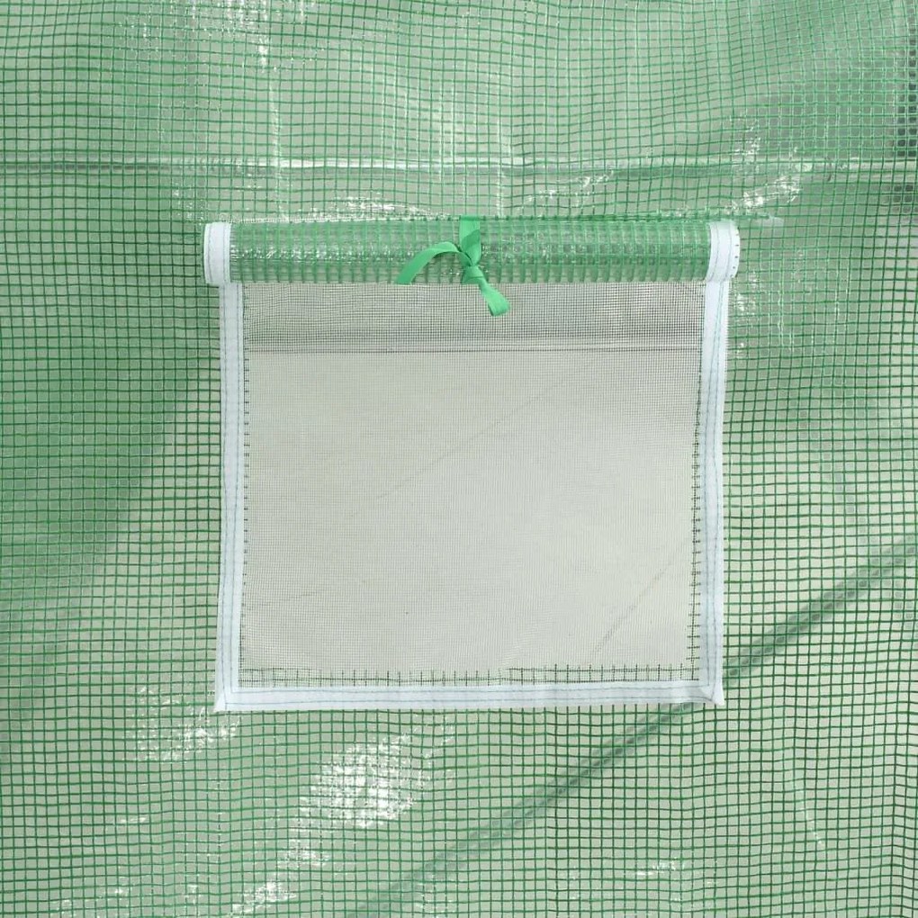 Θερμοκήπιο με Ατσάλινο Πλαίσιο Πράσινο 48 μ² 24 x 2 x 2 μ. - Πράσινο