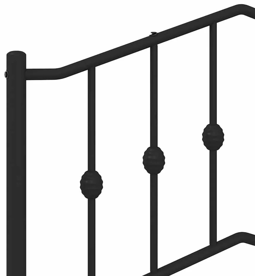 vidaXL Κεφαλάρι Μαύρο 150 εκ. Μεταλλικό