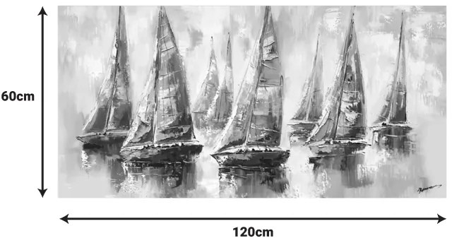 Πίνακας σε καμβά Yelkan Inart 120x3.5x60εκ (1 τεμάχια)