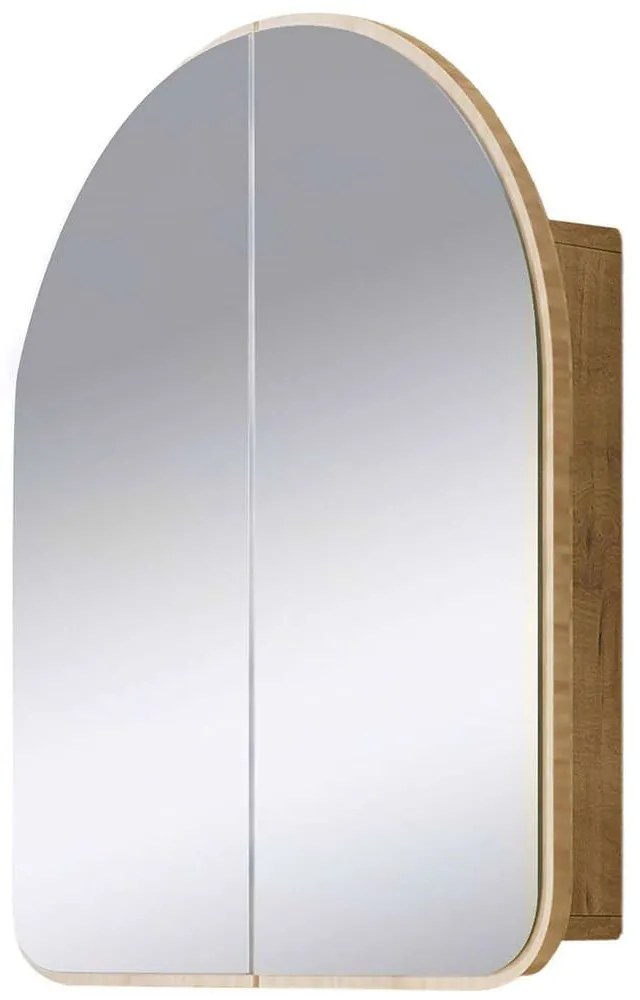 Καθρέπτης Μπάνιου Με Ντουλάπι Hope 552NOS1230 60x12x70cm Beige Μοριοσανίδα