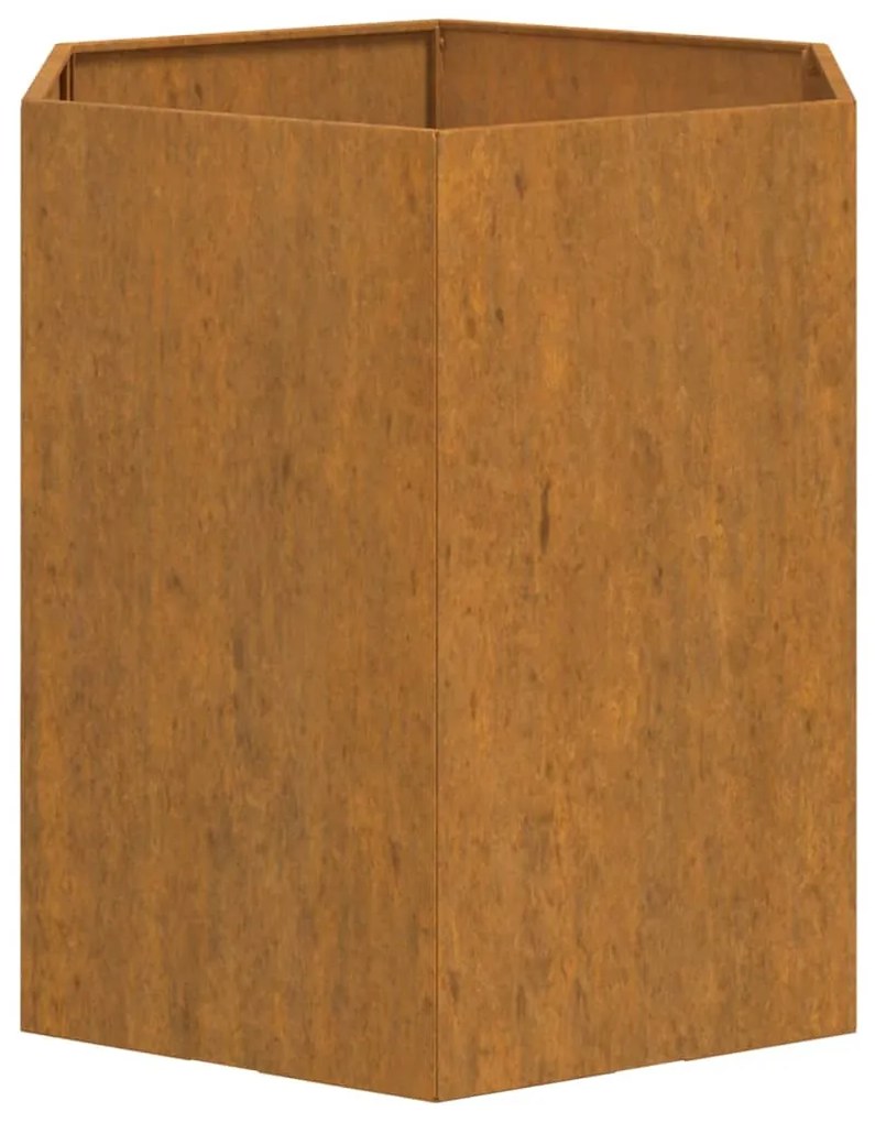 vidaXL Ζαρντινιέρα Σκουρ. 40 x 40 x 45 εκ. Ατσάλι Σκληρυθέν στον Αέρα