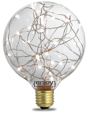 Λαμπτήρας LED DreamStars G125 1.5W E27 Λευκό ELVHX-EL125127-Λευκό EL125127