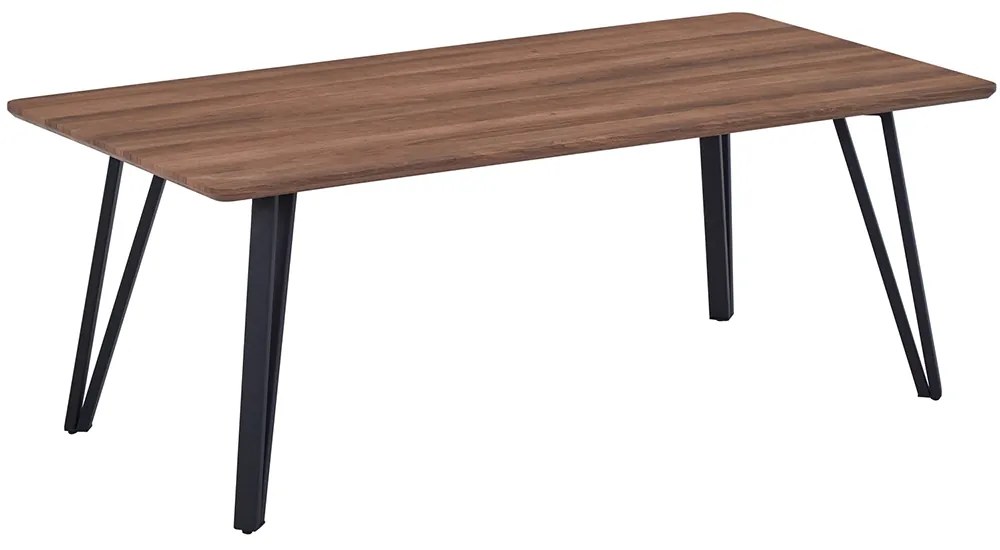 VELSEN COFFEE TABLE ΚΑΡΥΔΙ OAK ΜΑΥΡΟ 120x60xH45cm - 04-0907