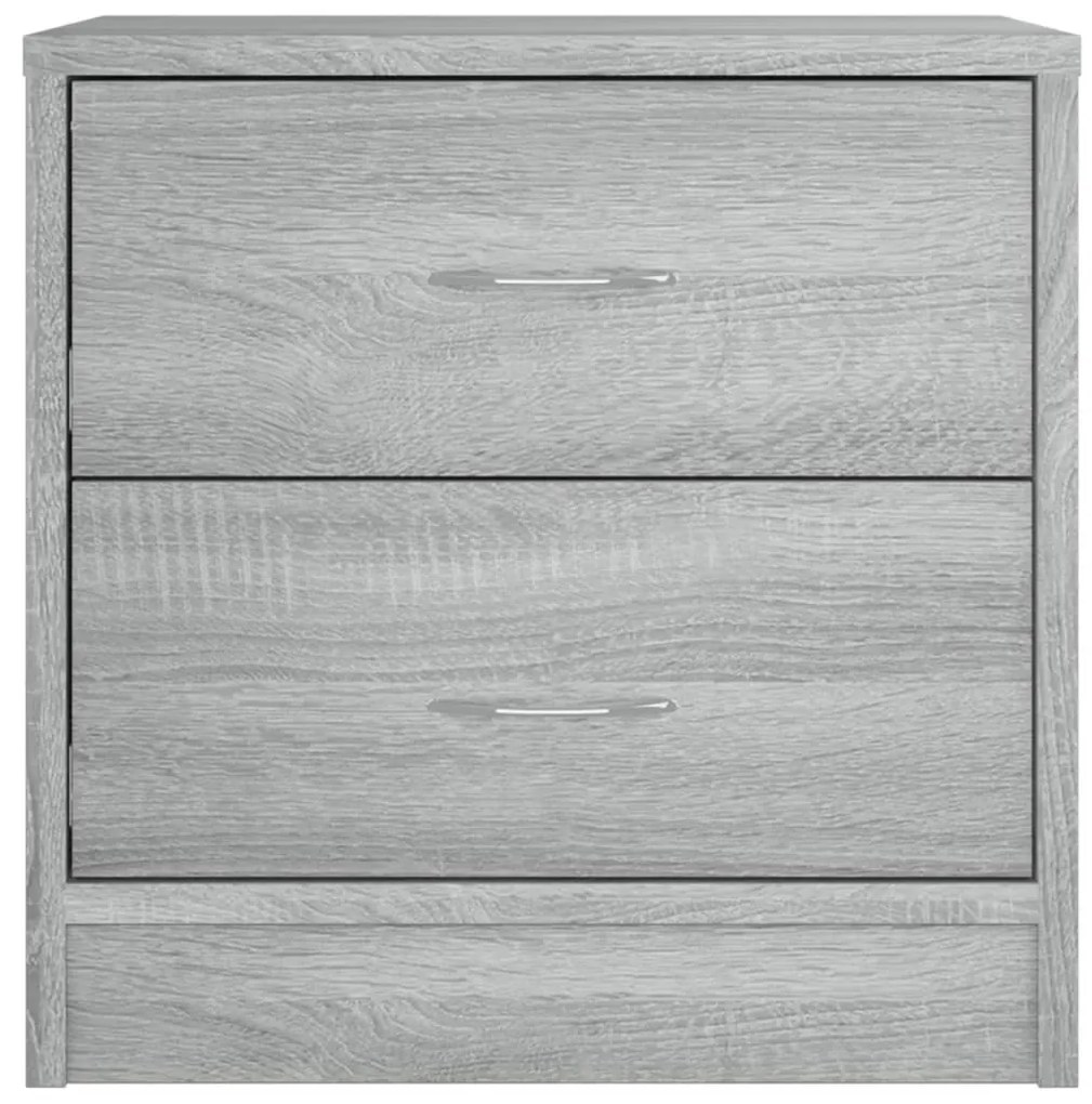 vidaXL Κομοδίνα 2 τεμ. Γκρι Sonoma 40x30x40 εκ. από Επεξεργασμένο Ξύλο