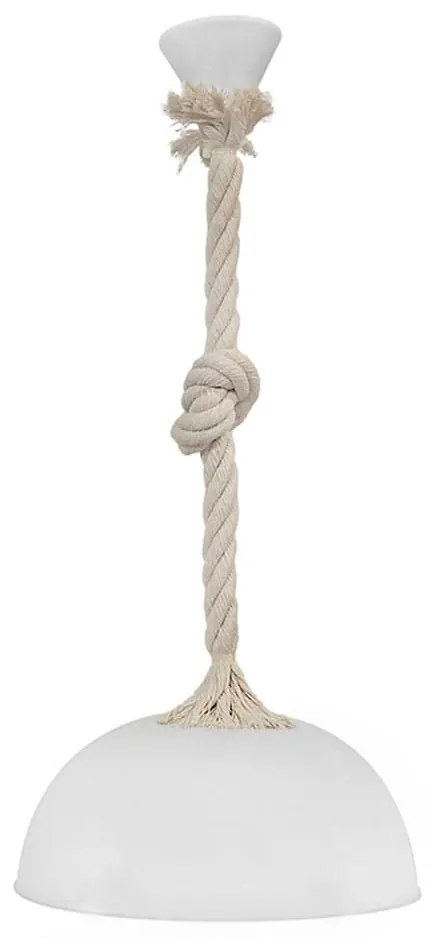 Φωτιστικό Οροφής Sfera/30 31-1058 1L Rope Mac-White Heronia Plastic