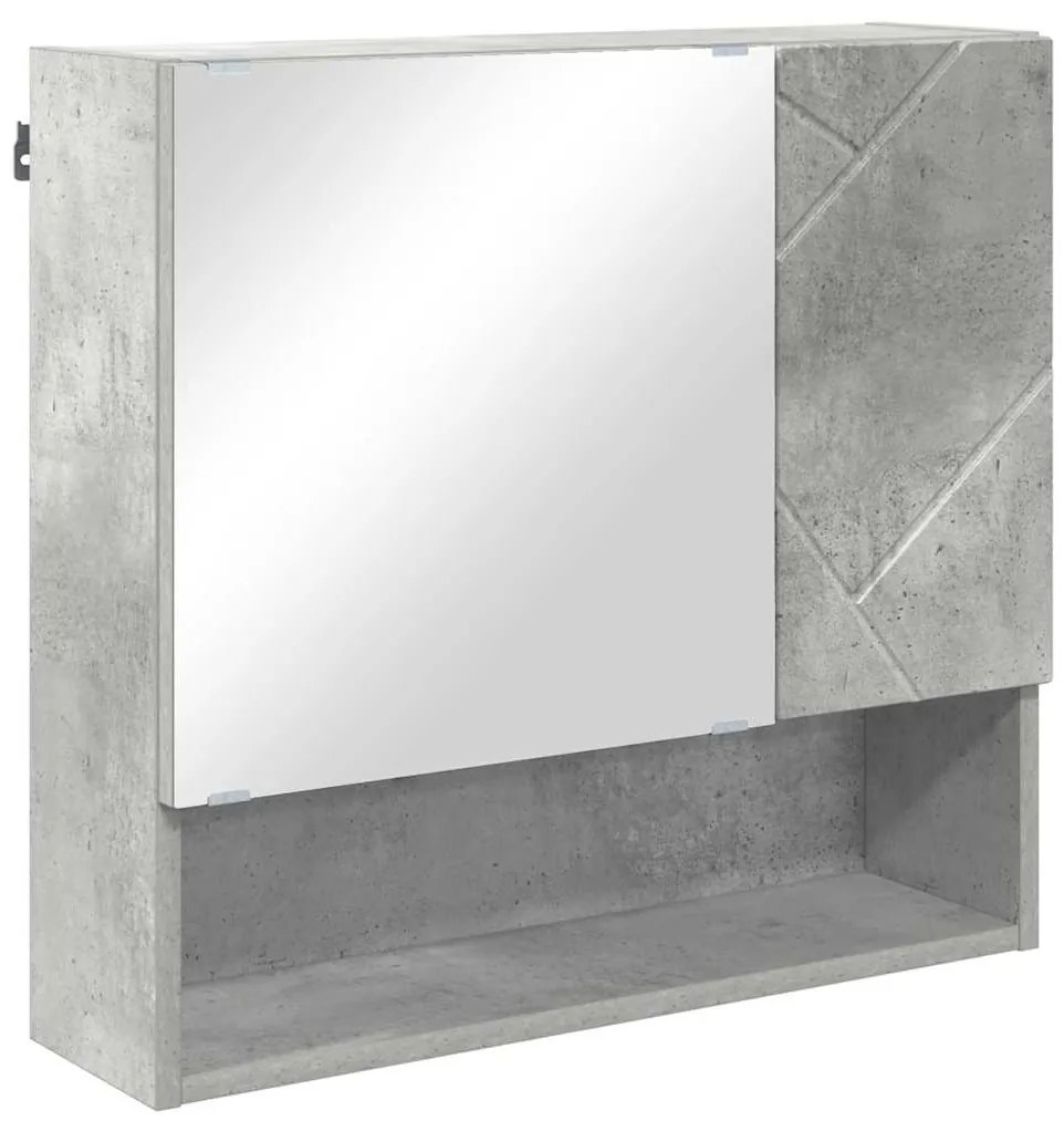 vidaXL Σετ Επίπλων Μπάνιου 4 pcs Γκρι σκυροδέματος 61 x 35 x 64 εκ.