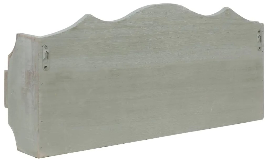 vidaXL Κρεμάστρα Τοίχου Πράσινη 50 x 10 x 23 εκ. Ξύλινη