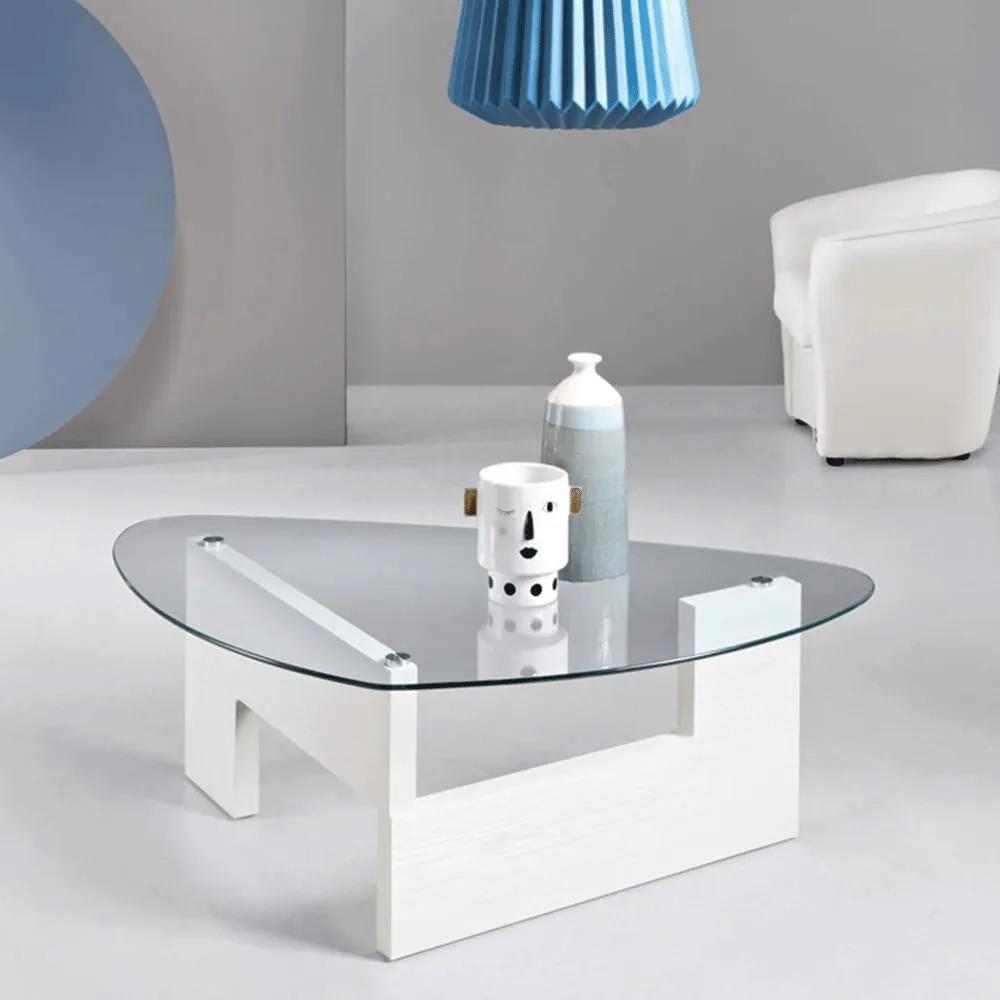 Τραπέζι Σαλονιού Castore CASTORE/B.COFRAS 120x70x41cm White Ikone Casa