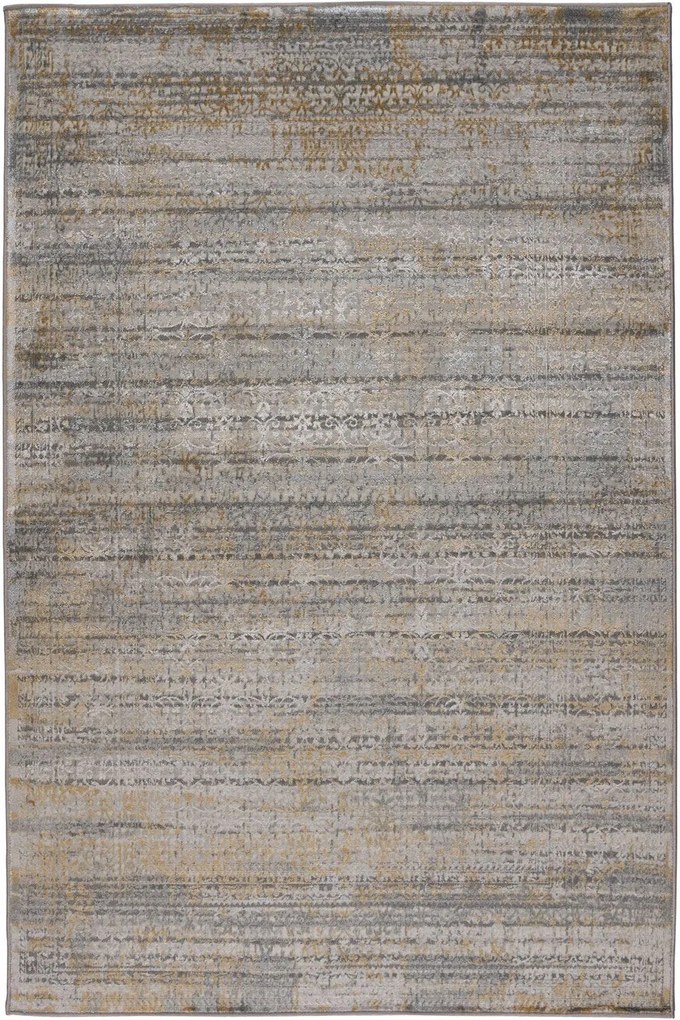 Χαλί Gossip 7977A S Grey P Gold Βιοκαρπέτ 200X250cm