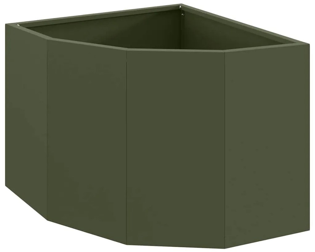 vidaXL Γωνιακό Ροδόδεντρο Λαδί 45 x 45 x 35 cm Ατσάλι