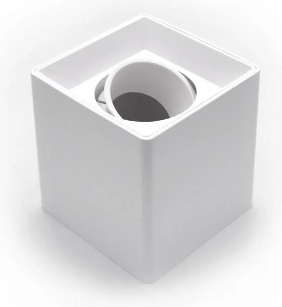 Adeleq Σποτ PC Οροφής Τετράγωνο 1xGU10 Φ96x96x100mm Λευκό 3-0960